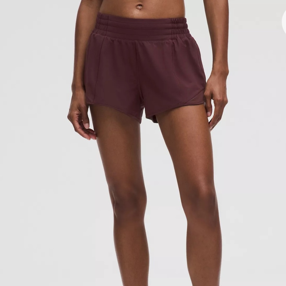 Lululemon Hotty Hot Shorts Women's Burgundy Plum size 6